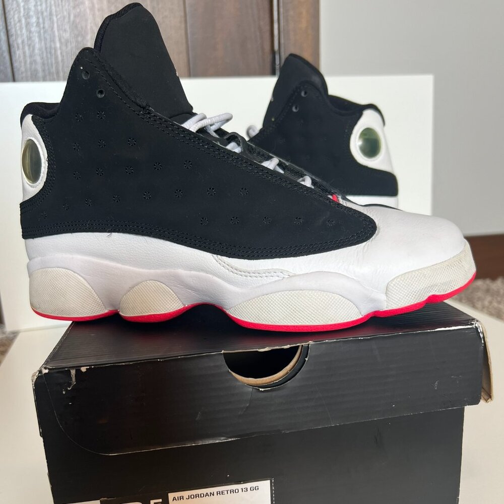 Nike Air Jordan 13 Retro  Black/Hyper Pink - White  Woman's size 8